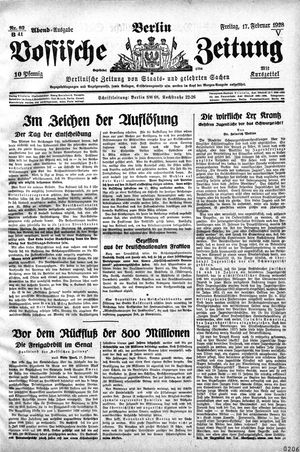 Vossische Zeitung vom 17.02.1928