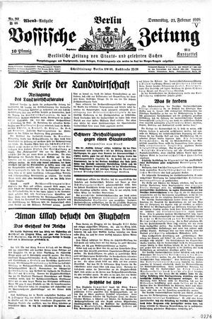 Vossische Zeitung on Feb 23, 1928