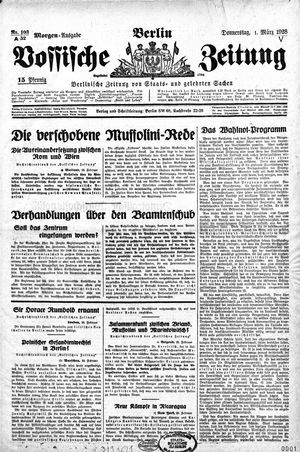Vossische Zeitung vom 01.03.1928