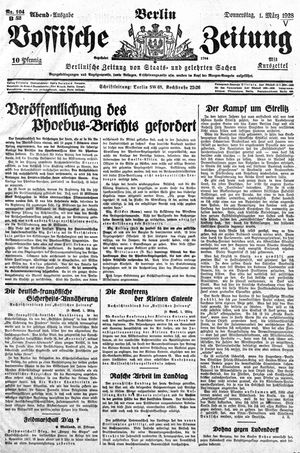 Vossische Zeitung vom 01.03.1928