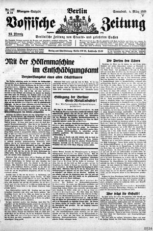 Vossische Zeitung vom 03.03.1928