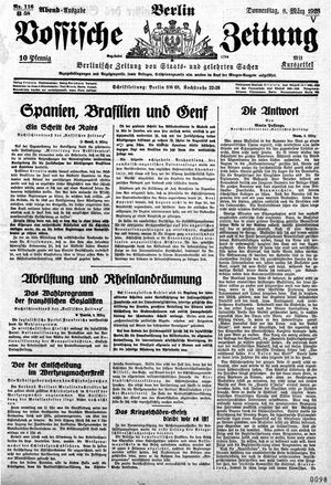 Vossische Zeitung vom 08.03.1928