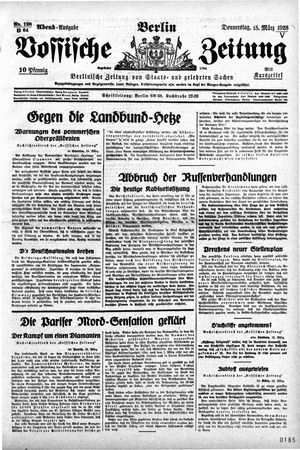 Vossische Zeitung on Mar 15, 1928