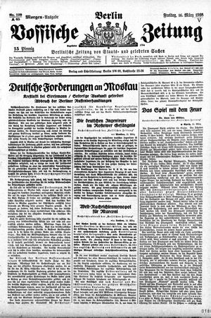 Vossische Zeitung on Mar 16, 1928