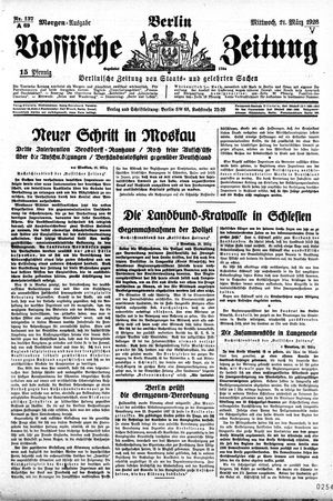 Vossische Zeitung vom 21.03.1928