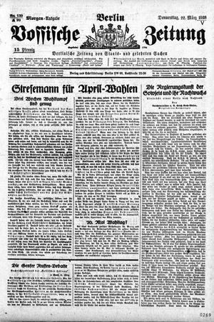 Vossische Zeitung vom 22.03.1928