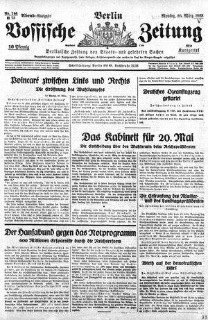 Vossische Zeitung vom 26.03.1928