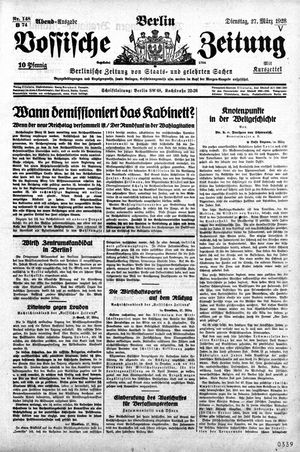 Vossische Zeitung vom 27.03.1928