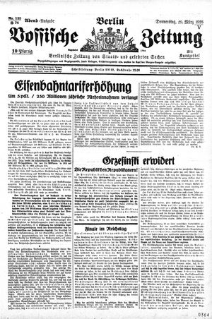 Vossische Zeitung on Mar 29, 1928