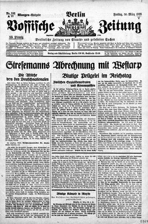 Vossische Zeitung vom 30.03.1928