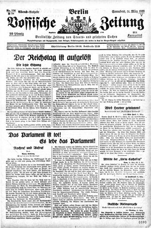 Vossische Zeitung vom 31.03.1928