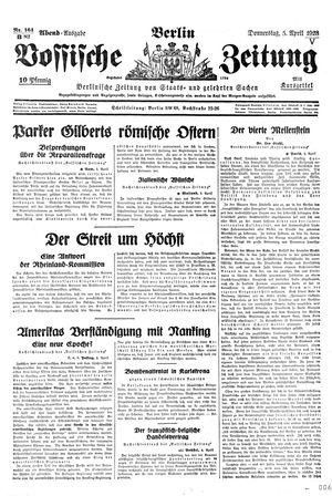 Vossische Zeitung on Apr 5, 1928