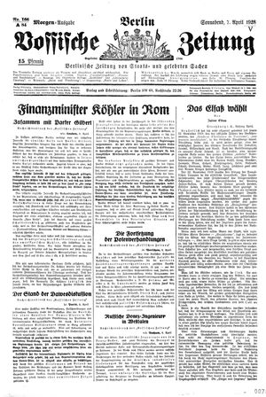 Vossische Zeitung vom 07.04.1928