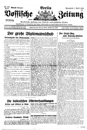 Vossische Zeitung vom 07.04.1928