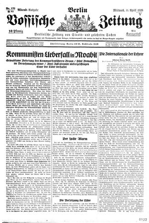 Vossische Zeitung vom 11.04.1928