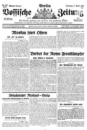 Vossische Zeitung on Apr 17, 1928