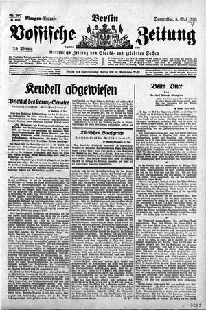 Vossische Zeitung vom 03.05.1928
