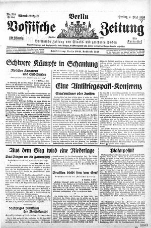 Vossische Zeitung vom 04.05.1928