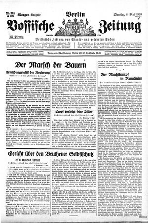 Vossische Zeitung vom 08.05.1928