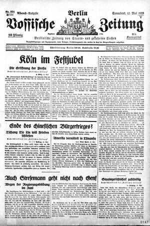 Vossische Zeitung vom 12.05.1928