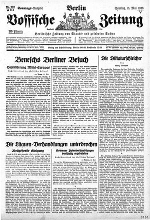 Vossische Zeitung vom 13.05.1928