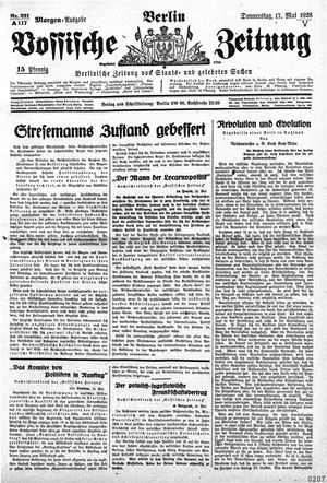 Vossische Zeitung vom 17.05.1928