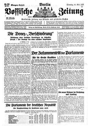 Vossische Zeitung vom 22.05.1928