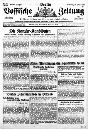 Vossische Zeitung vom 29.05.1928
