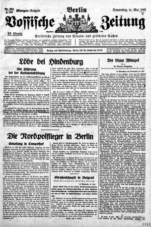 Vossische Zeitung vom 31.05.1928