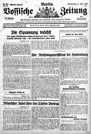 Vossische Zeitung vom 31.05.1928