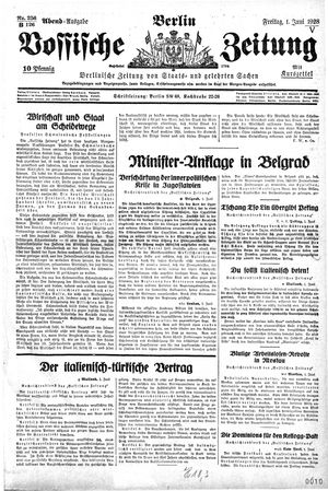 Vossische Zeitung vom 01.06.1928
