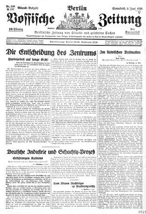 Vossische Zeitung vom 02.06.1928