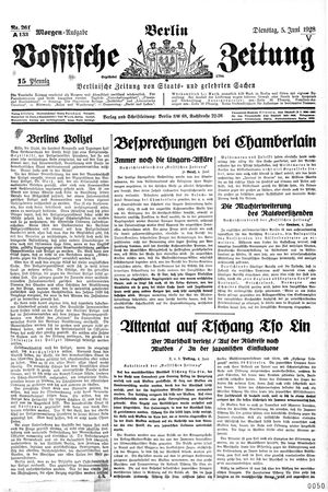 Vossische Zeitung vom 05.06.1928