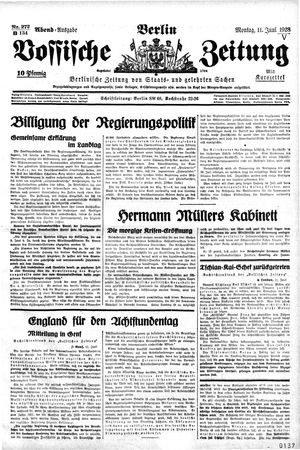 Vossische Zeitung on Jun 11, 1928