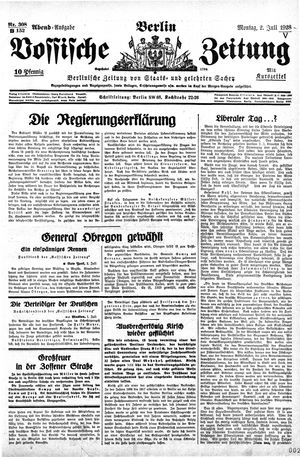 Vossische Zeitung vom 02.07.1928