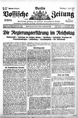 Vossische Zeitung vom 03.07.1928