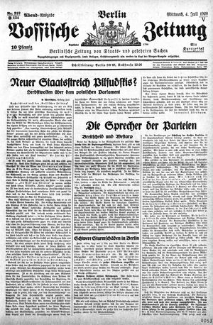 Vossische Zeitung vom 04.07.1928