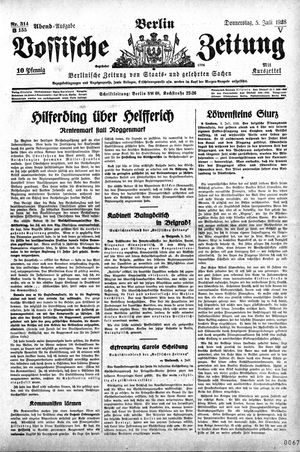 Vossische Zeitung vom 05.07.1928