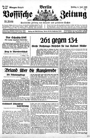 Vossische Zeitung vom 06.07.1928