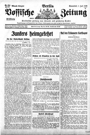 Vossische Zeitung vom 07.07.1928