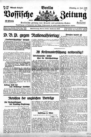 Vossische Zeitung vom 10.07.1928