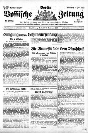 Vossische Zeitung vom 11.07.1928