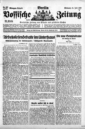 Vossische Zeitung vom 25.07.1928