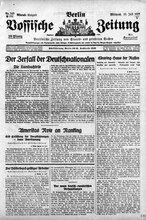 Vossische Zeitung vom 25.07.1928