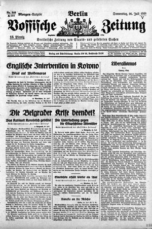 Vossische Zeitung vom 26.07.1928