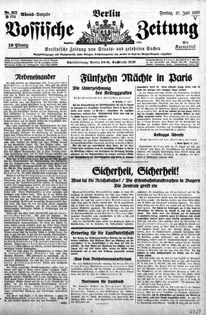 Vossische Zeitung vom 27.07.1928