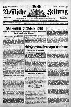 Vossische Zeitung vom 04.09.1928