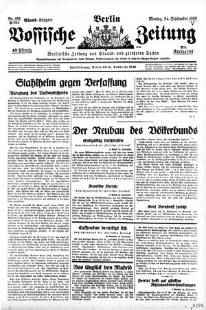 Vossische Zeitung vom 24.09.1928