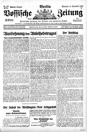 Vossische Zeitung vom 26.09.1928