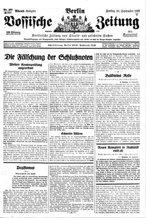 Vossische Zeitung on Sep 28, 1928